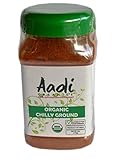 Aadi Organics - USDA Certified Organic Indian Chili Powder - 6oz / 170g per Wide Mouthed Bottle - Cooking, Kitchen Use, Flavoring Herbs and Spices - Stays Fresh