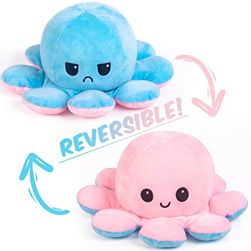 Thedttoy Reversible Octopus Plüsch Soft Toys Doppelseitige Flip Mood Reversible Octopus Plüsch Kuscheltiere Puppe…