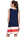 ROMWE Women's Casual T-Shirt Sleeveless Swing Dress Tunic Tank Top Dresses Navy L
