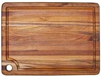 PROTEAK CUTTING BOARD WITH JUICE CANAL, 18" X 14" X 0.75"