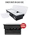 Fruit, Veggie & Condiment Caddy with Lid - Dispenser Tray For Candy, Dips & Salad Toppings | Bar Supplies For Catering & Parties | 5 x 20 Oz Compartments | Garnish Organizer Station for Restaurants