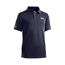 Under Armour Boy's Match Play Polo,Midnight Navy/White, Youth Small