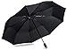 LifeTek Traveler 45 FX1 Windproof Travel Umbrella, Automatic Open Close, Compact for Rain and Sun, Fits in Purse or Backpack, Strong Lightweight Durable Frame, UV Protection, Small and Portable Black