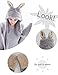 Winter Multi-functional Animal Hat Scarf Mittens - Bunny Style Soft& warm