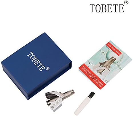 TOBETE Stainless Steel Nose Hair Chooling Hair Trimmer Water Resistant Nose Trimmer Tool Set