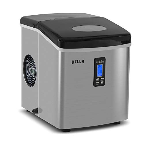 Della Portable Ice Maker 28 lb. Daily with Timer - Countertop Compact Design - 3 Size Bullet Shaped Ice - LCD Display - Thumbnail 7