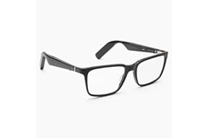Lucyd - Bluetooth Audio Glasses - Men Smart Glasses w/Blue-Light Protection - Open Ear, Noise Canceling Wireless Mics, Quadrasonic Speaker, Voice Assistants Compatible – Darkside XL