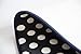 Aboo Kitchen Rugs Memory Foam Non-Slip Mat Black With White Dot (15.7