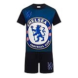 Chelsea Football Club Official Soccer Gift Boys Kids Short Pajamas