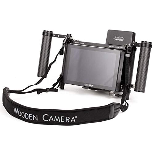 Wooden Camera Director's Monitor Cage v3 with Carbon Fiber Handgrips