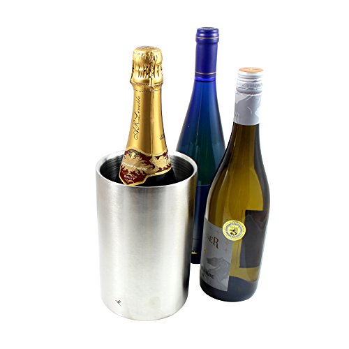 [- Beyond Flaschenkühler für Wein und Sekt Flaschen | Doppelwandiger Edelstahl Weinkü