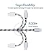 USB C Charger Cable, CableLovers 5 Pack 6FT Durable Nylon Braided USB-C to USB-A 2.0 Fast Charging and Sync Cord for Samsung Galaxy s8, s8 Plus, Nexus 6P 5X, MacBook Pixel, LG G5,HTC 10, Google Pixel