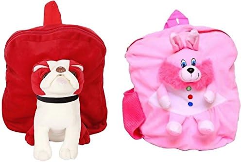 PRACHI TOYS Combo of Cute Soft Toy Bag for Kids School/Travelling Bag/Carry Bag/Picnic Bag/Soft Toy Bag (Pack of 2)