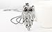 Modogirl Summer Owl Long Pendant Necklace for Women(grey)