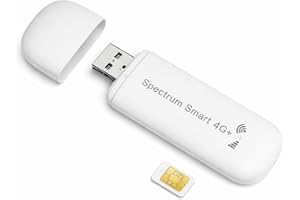 Spectrum Smart 4G LTE USB WiFi Hotspot | Double-Carrier (AT&T/T-Mobile) | SIM Included | Portable WiFi for Travel, Car, RV, Camping & Remote Work