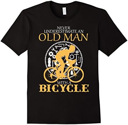 Men's Bicycle Accessories - Old Man with a Bicycle Large Black