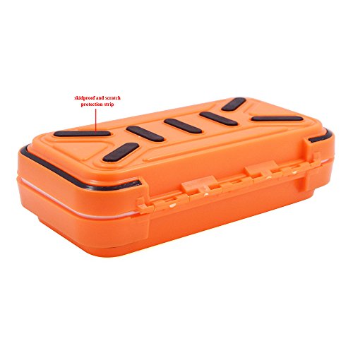 Acekit Waterproof Fishing Tackle Box For Lures Lake Bait Casting Fishing 4 DIY Storage Trays For Big Lure-Orange - Thumbnail 4