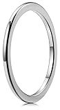 THREE KEYS JEWELRY Silver Tungsten Carbide Womens
