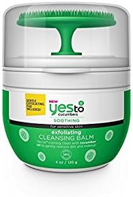 Yes To Cucumbers Soothing Exfoliating Cleansing Balm, 4 oz (Pack of 2)