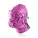 YiFeng Fetish Mask Head Hood with Lockable Blindfold & Dildo Penis Mouth Gag Costume Bondage Adult Sex Toys BDSM (Hot Pink)