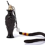 Snuff Bottle with Spoon Portable Vial Necklace