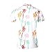 NUTEXROL Hawaiian Shirts Mens Bamboo Print Beach Aloha Party Holiday print3 XL
