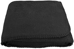 Anico Cozy Polar Fleece Blanket, 50" x 60", Black