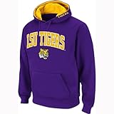 NCAA Men's LSU Tigers Hooded Sweatshirt (Purple, Large)