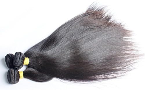 Maxglam Hair Brazilian Virgin Hair Straight 6A Unprocessed 3Pcs/lot Mixed Length Brazilian Hair Weave Bundles Natural Color 100% Human Hair