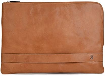 Terracomo New York Men's Asher Leather Laptop Sleeve - Golden Oak VT