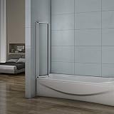 Xinyang 5 Fold Folding Bath Screen Shower Screen 1200x1400mm Clear Glass Off view 2