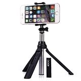 Selfie Stick, i-Kawachi(TM) Handheld & Tripod 2-1 Self-portrait Monopod Extendable Selfie Stick with built-in Bluetooth Remote Shutter