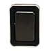 Thirsty Rhino Klik, Windproof Refillable Oil Wick Lighter with Vintage Flip Top and Aluminum Gift Case, Set of 2 (Black)