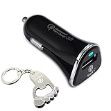 [Qualcomm Quick Charge 3.0]TopEs Premium USB Car Charger Fast charging for Samsung Galaxy S7, S7 Edge, Android and Apple Devices Samsung Fast Charge Qi Wireless Charging Pad and More