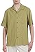 Sandals Cay Men's Small Checkered Pattern Silk Camp Shirt