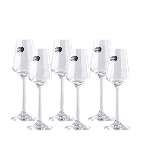 Small Liquor Glasses Set (6 pack), Hard & Durable Crystal Clear Stemware - 2.1 Oz / 65ml - Thumbnail 4