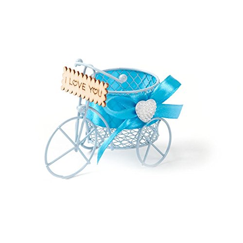 Colorful Pastoral Candy Box Tricycle Shape Candy Chocolate Cookies Bowknot Basket Gifts For Guests Wedding Decoration by Xiaolanwelc (8 Piece)