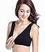 CAKYE Women's Maternity Nursing Bra for Sleep and Breastfeeding 3 Pcs/Pack (Small/34B,34C,34D, Black/Gray/Light Green)