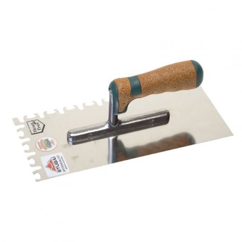 Stubai 9002793868776 Holo Top Notched Finishing Trowel Cork - Black