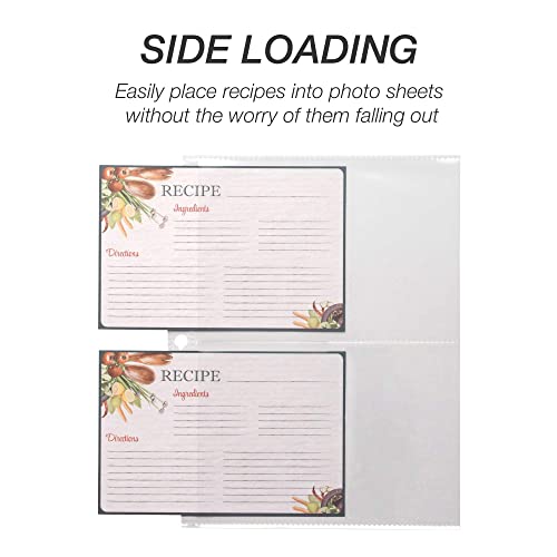 biohazard card sleeves Amazon.com: 20 Pack of Recipe Card Page Protectors, Clear Refill Sheets  Recipe Organizer for 3 Ring Binders, 4