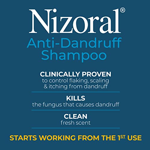 NIZORAL ANTI-DANDRUFF SHAMPOO WITH 1% KETOCONAZOLE, 14 FL OZ, FRESH SCENT, ANTI FUNGAL SHAMPOO