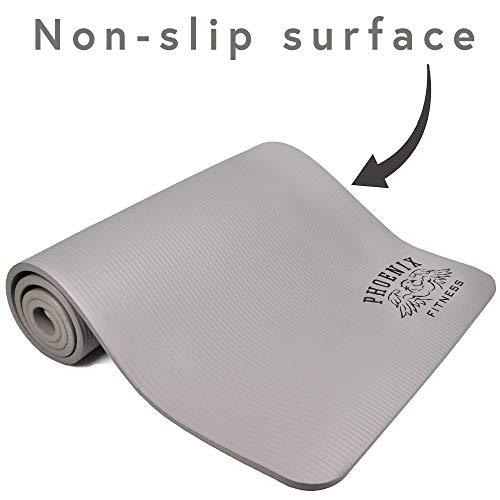 Phoenix-Fitness-Exercise-NBR-Fitness-Yoga-Mat-12mm-Extra-Thick-Anti-Slip-High-Density-Fitness-Mat-Double-Sided-Multi-Purpose-Floor-Mat-with-Carry-Strap-for-Pilates-Gymnastics-and-Gym-Workouts