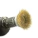 9Pcs Brass Coated Wire Brush Wheel & Cup Brush Set with 1/4-Inch Shank,Coated Wire Drill Brush Set Perfect For Removal of Rust/Corrosion/Paint - Reduced Wire Breakage and Longer Life
