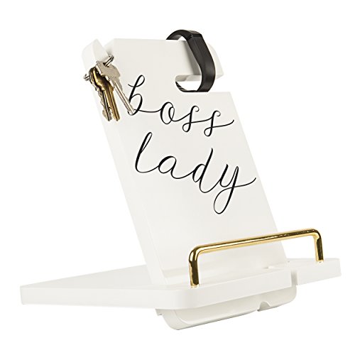 Cathy's Concepts Boss Lady White Lacquer Docking Station