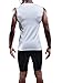 Neleus Men's 3 Pack Compression Shirt Sport Athletic Workout Tank Top,02,White,US L