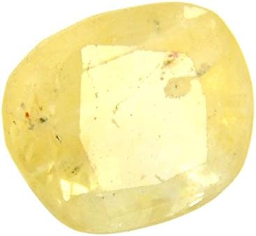 Barishh Gems 6.77 Carat Lab Certified Oval Cut Pukhraj - Yellow Sapphire