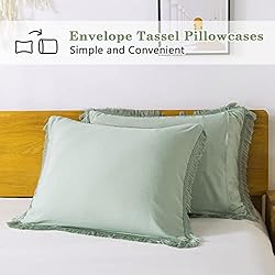 Andency Queen Comforter Set Sage Green, 3 Pieces