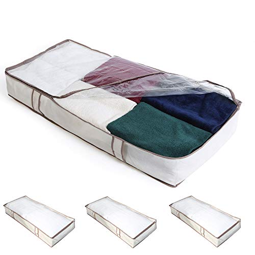 Smart Design Jumbo Underbed Organizer Set of 4 with Aromatic Cedar