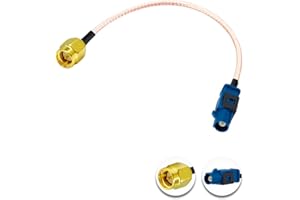 POBADY SMA Male to Fakra C Male Blue Pigtail Cable RG316 6in/15cm Fakra C Plug to SMA Plug GPS Antenna Extension Cable for Vehicle GPS Navigation Car Radio Stereo