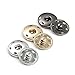 Metal Snap Button Clasps Fastener Press-Stud/Great for Closure Purse Handbag Clothes Sewing Craft,Pack of 10